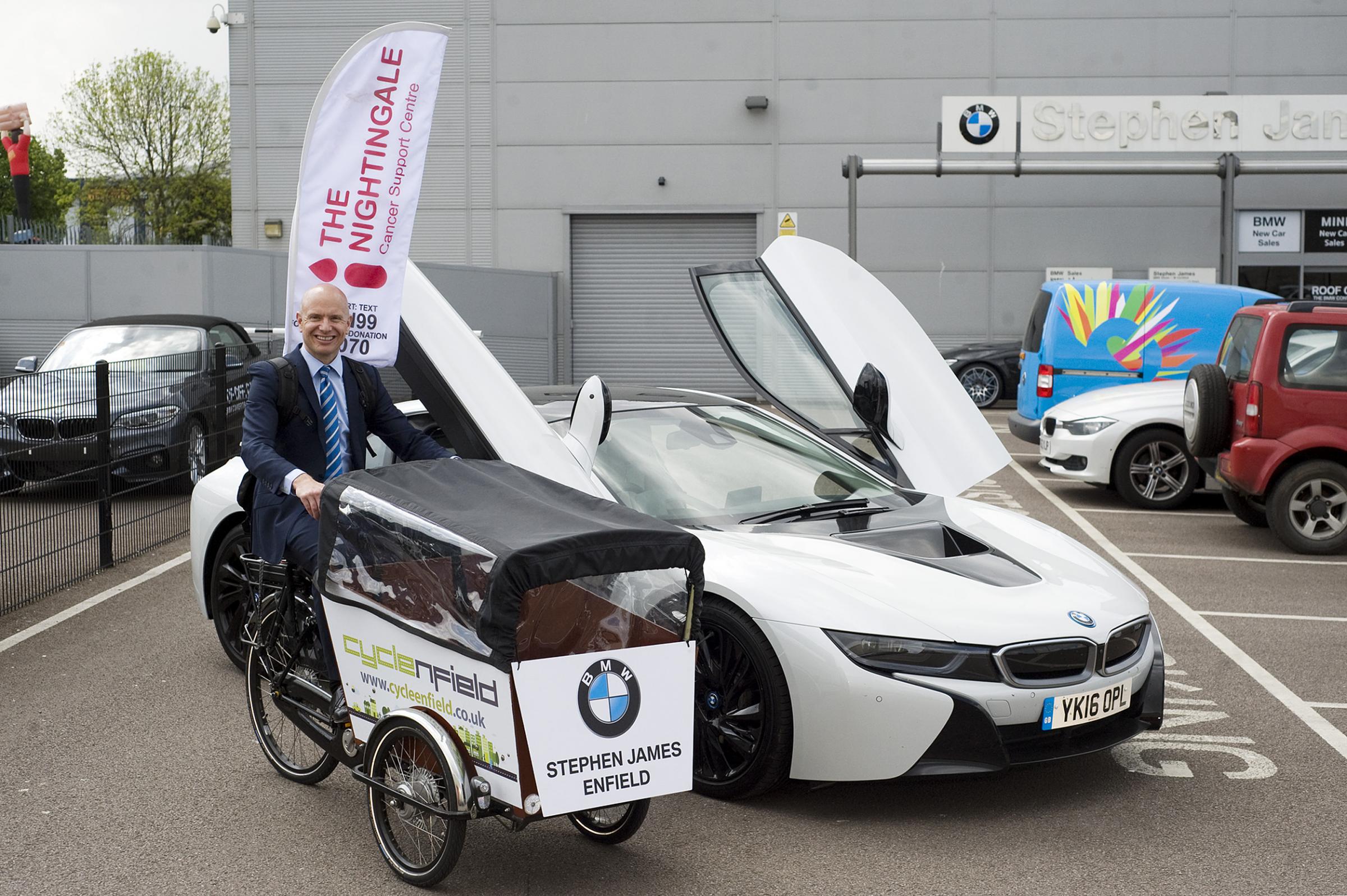 Car Dealer Trades Bmw For A Bike In Charity Commute Enfield